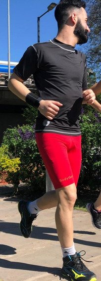 Calza Corta Bermuda Hombre Futbol Colores Spandex Body Therm