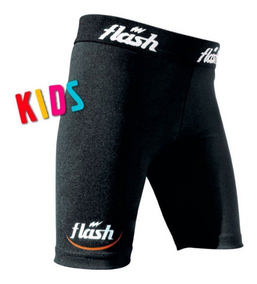 Calza Corta Bermuda Nene Niños Futbol Spandex Flash Fivra