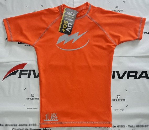 Remera Proteccion Solar Uv50 Agua Niños Termica Flash