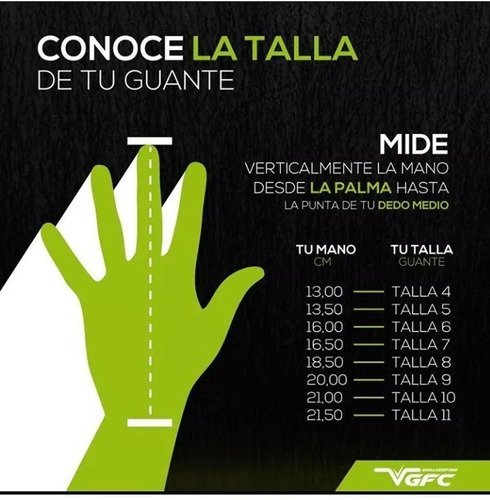 Imagen 2 de 2 de Guantes Arquero Moai Niños Futbol Campo Vgfc Personal Gratis